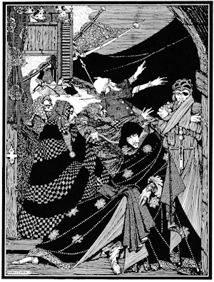 Poe black and white image