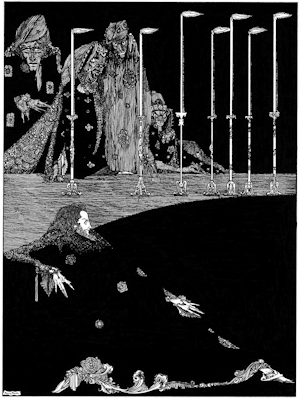 Poe black and white image