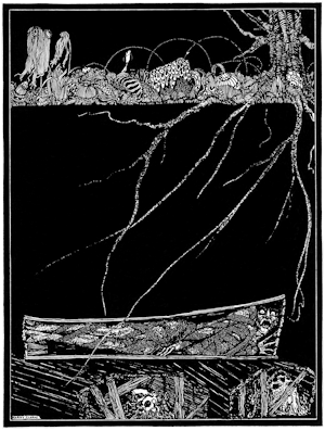 Poe black and white image