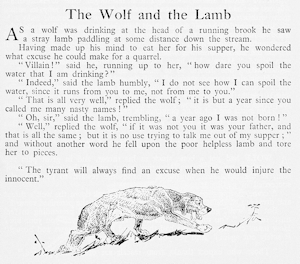 The Wolf and the Lamb: 1