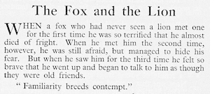 The Fox and the Lion