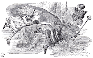 Alice and the Red Queen Running