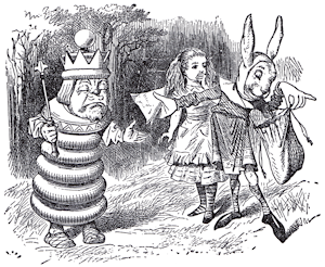 Handing the White King a sandwich