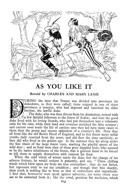 As You Like It in Mammoth Wonder Annual 1935