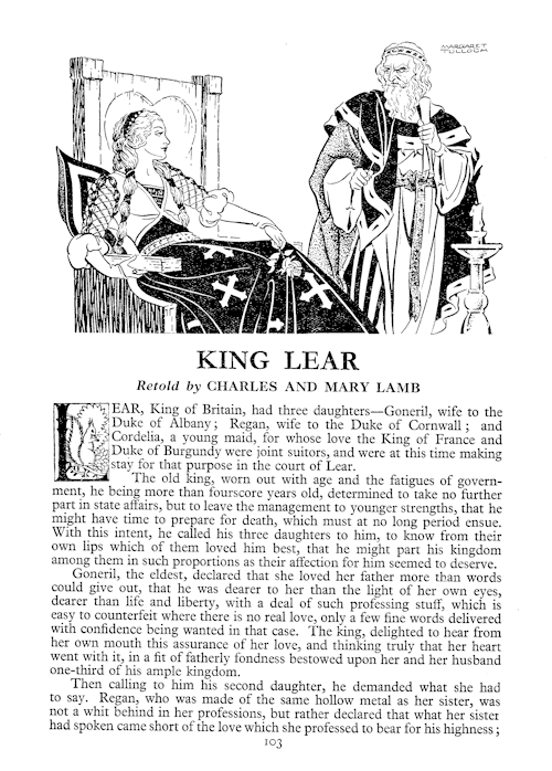 King Lear in Mammoth Wonder Annual 1935