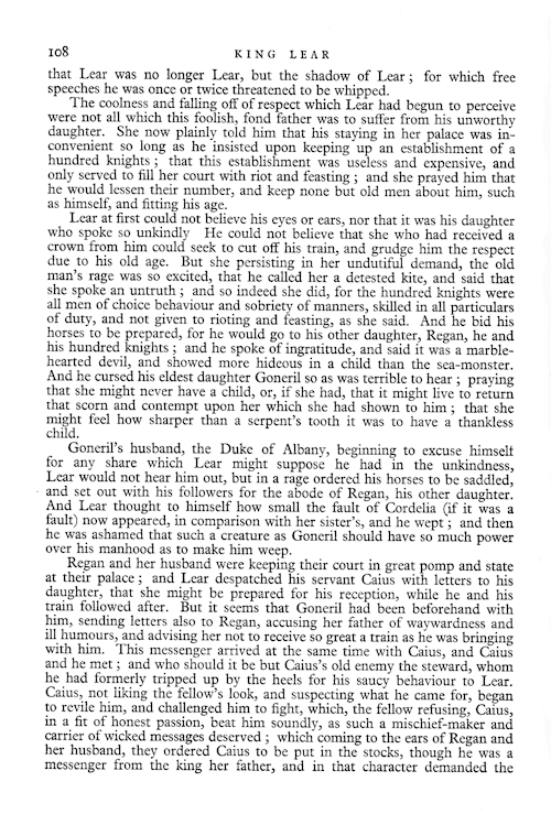 King Lear in Mammoth Wonder Annual 1935