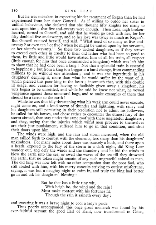 King Lear in Mammoth Wonder Annual 1935