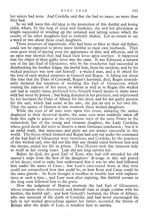 King Lear in Mammoth Wonder Annual 1935